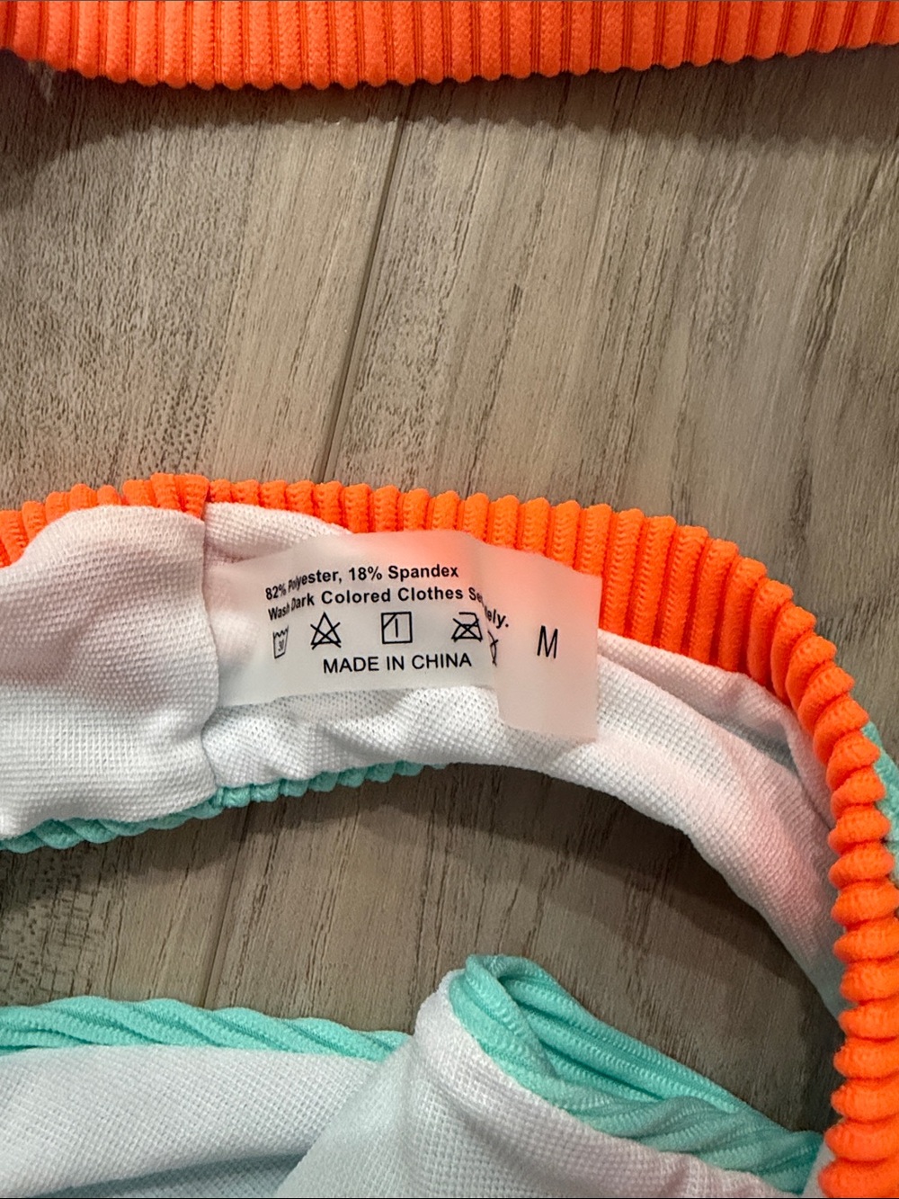 Women’s Colorblock Ribbed Bikini Set - Picture 2 of 3